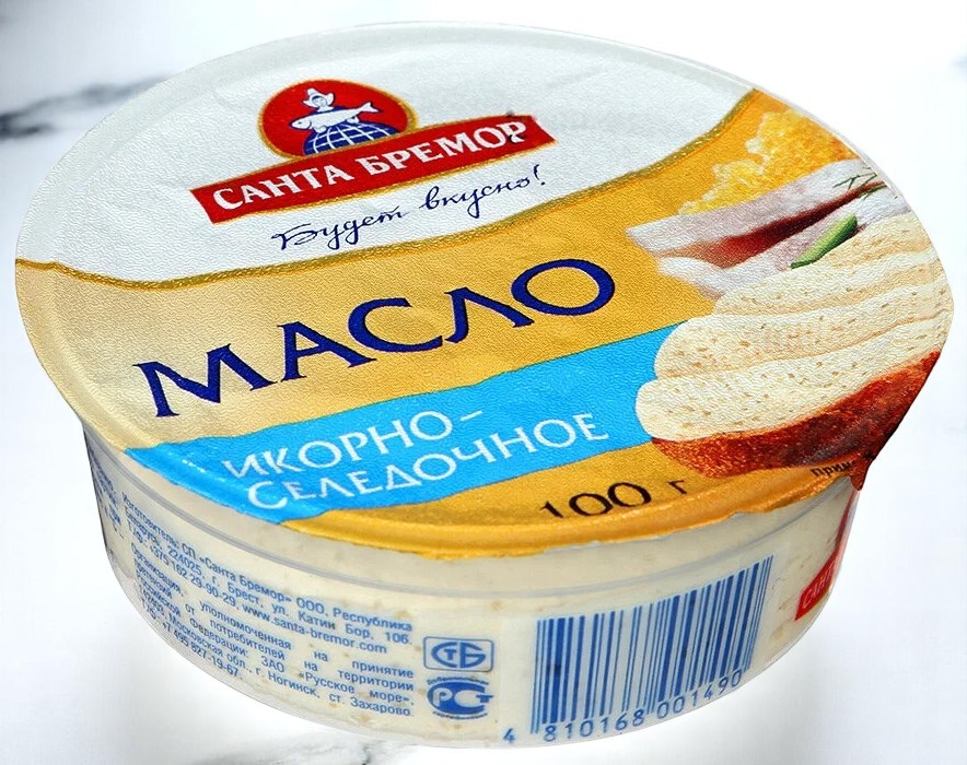 Масло икорно-селедочное “САНТА” 100гр