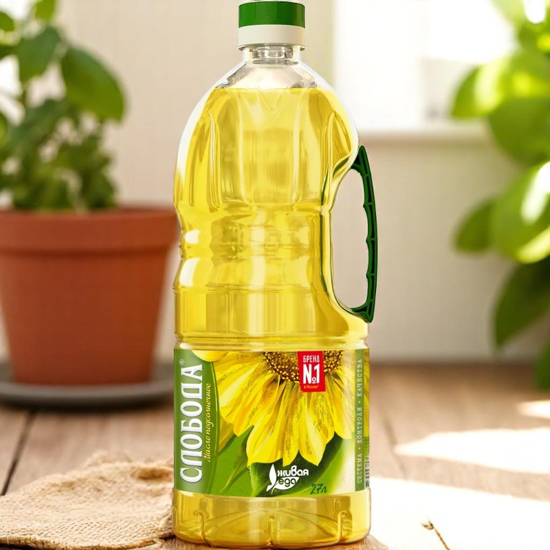 Масло подсолнечное раф. Слобода 1,8л