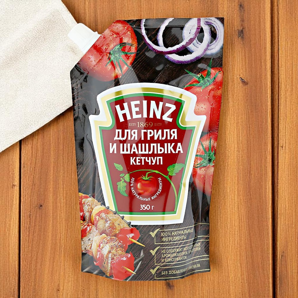 Кетчуп HEINZ д/гриля и шашлыка пласт./бут. 800гр