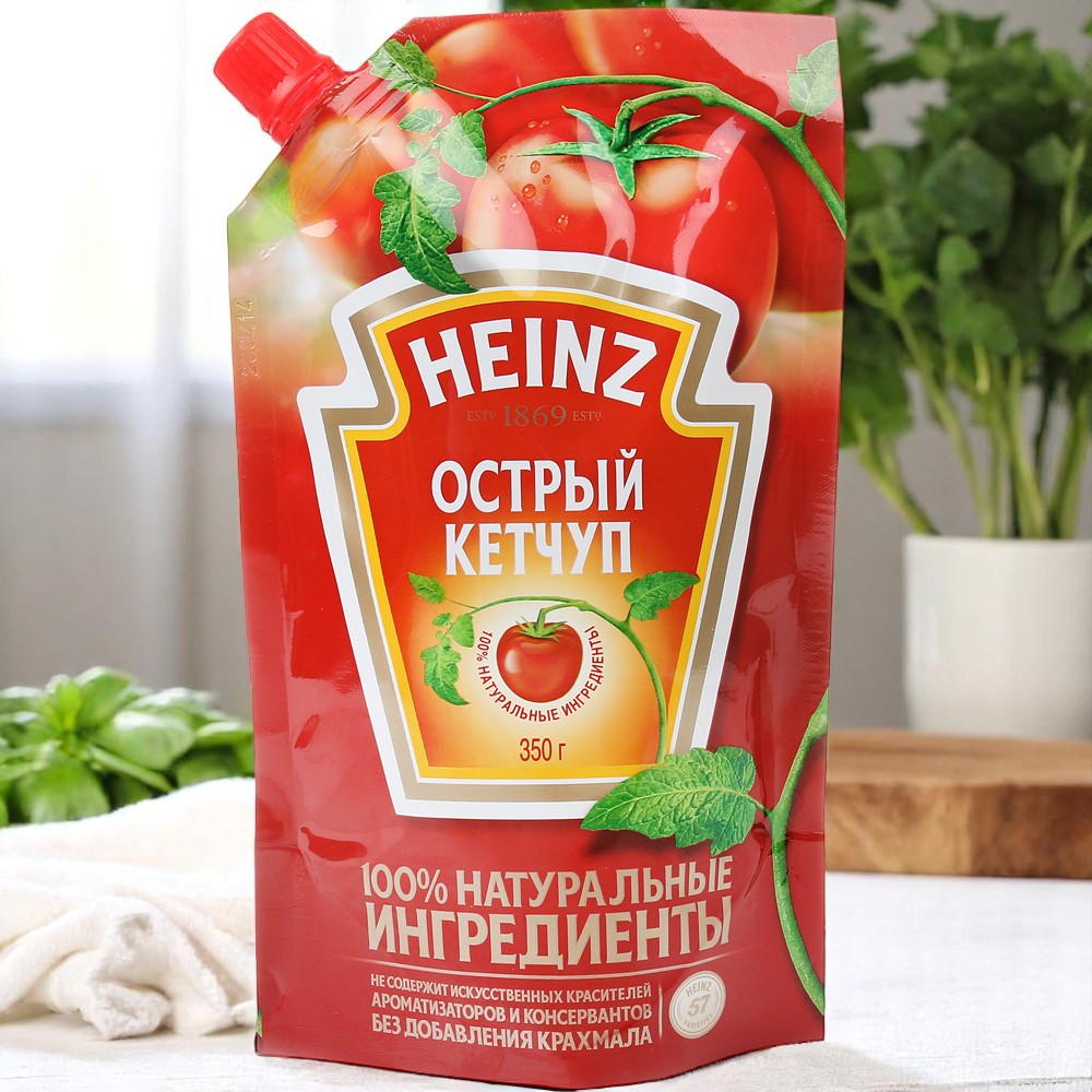 Кетчуп HEINZ острый 350гр
