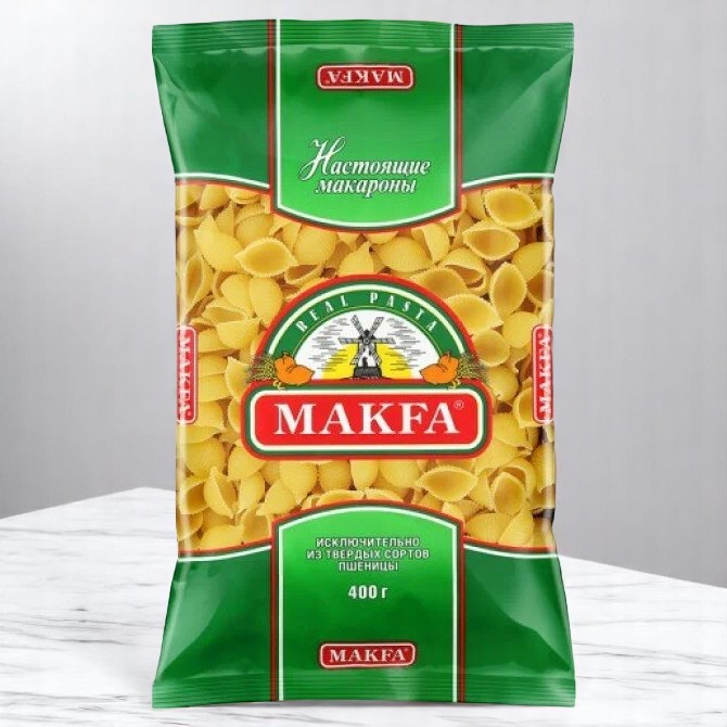 Макароны Ракушки груы А в/с 400г