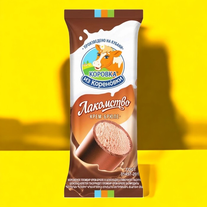 Лакомка Кубанская 15% Крем-Брюле в шок-сл   90 гр