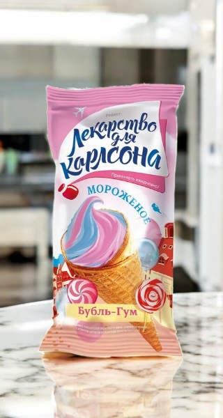 Рожок (216) “Лакомство колибри” “ЛЕКАРСТВО ДЛЯ КАРЛСОНА” с аром. БУБЛЬ-ГУМ 90 гр