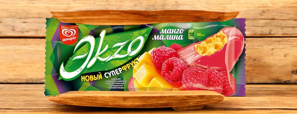 Эскимо Экзо МАНГО/МАЛИНА 70 гр * 28 ,Инмарко Н
