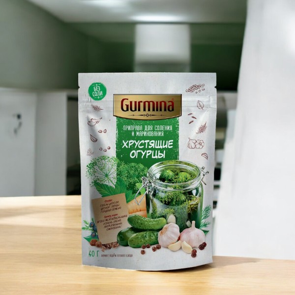 Приправа для соления и маринования Хрустящие оргурцы “Gurmina”, РБ 40г