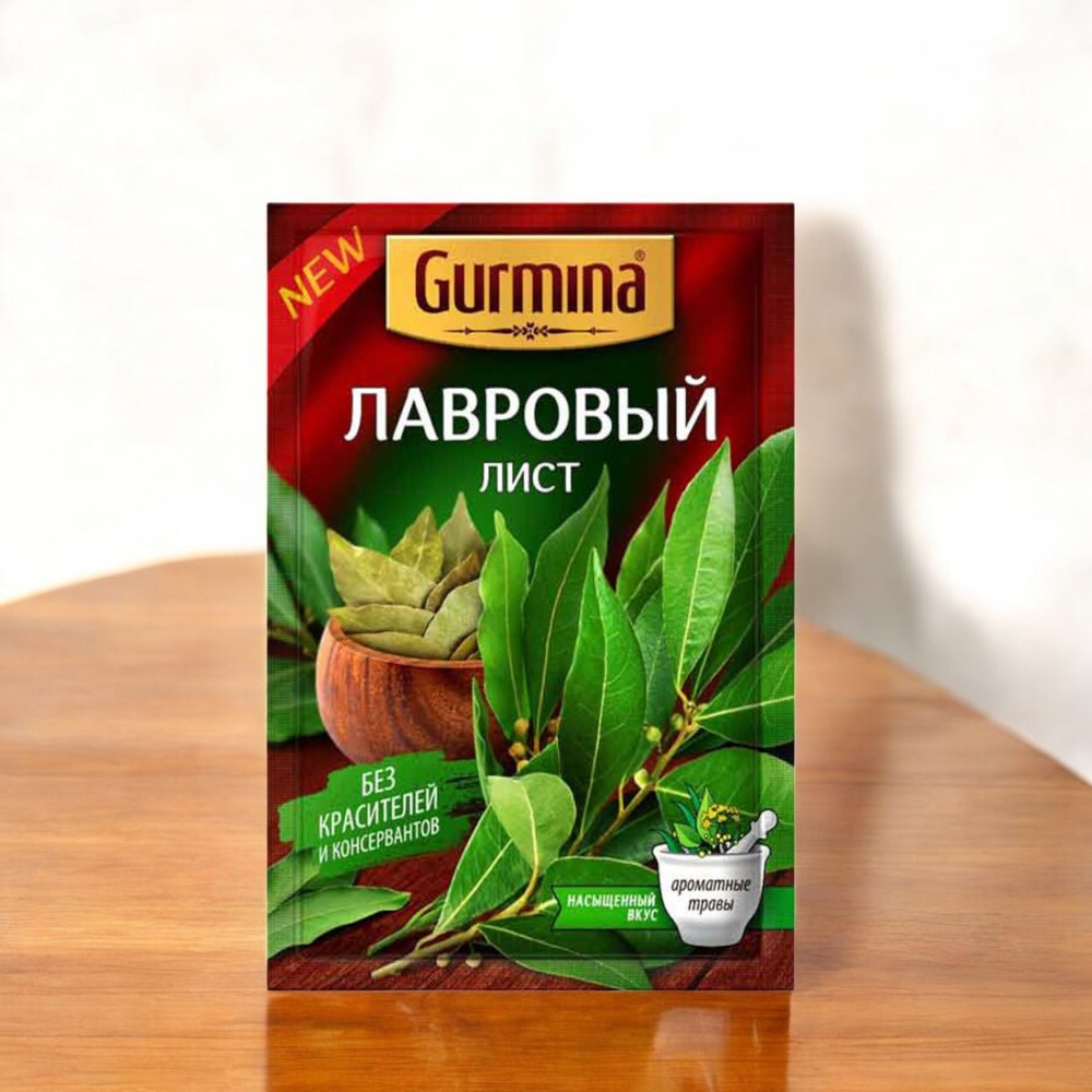 Лавровый лист сухой “Gurmina”, РБ 15г