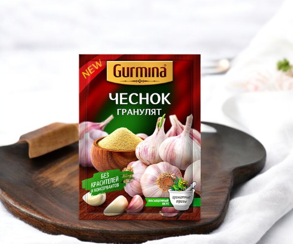 Чеснок сушеный гранулированный “Gurmina”, РБ