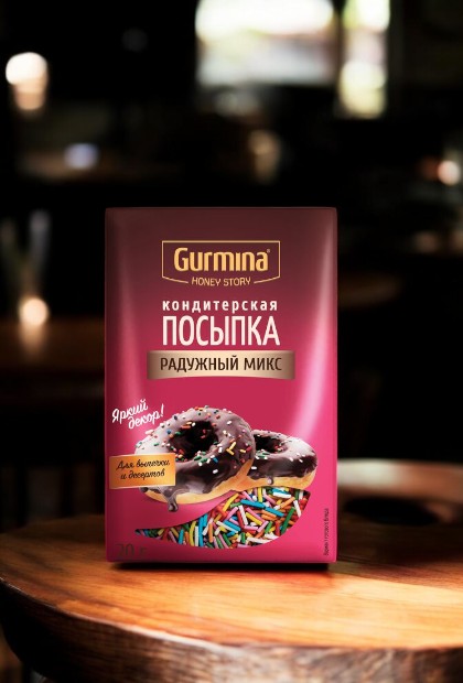 Посыпка кондитерская декоративная “Радужный микс” “Gurmina”, РБ