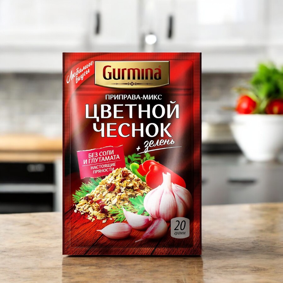 Приправа-микс “Цветной чеснок” “Gurmina”, РБ 20г