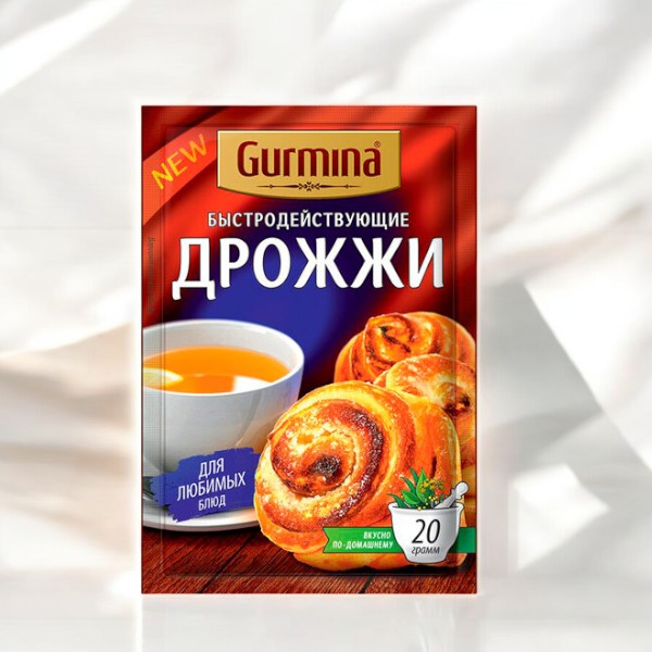 Дрожжи хлебопекарные сушеные “Gurmina”, РБ