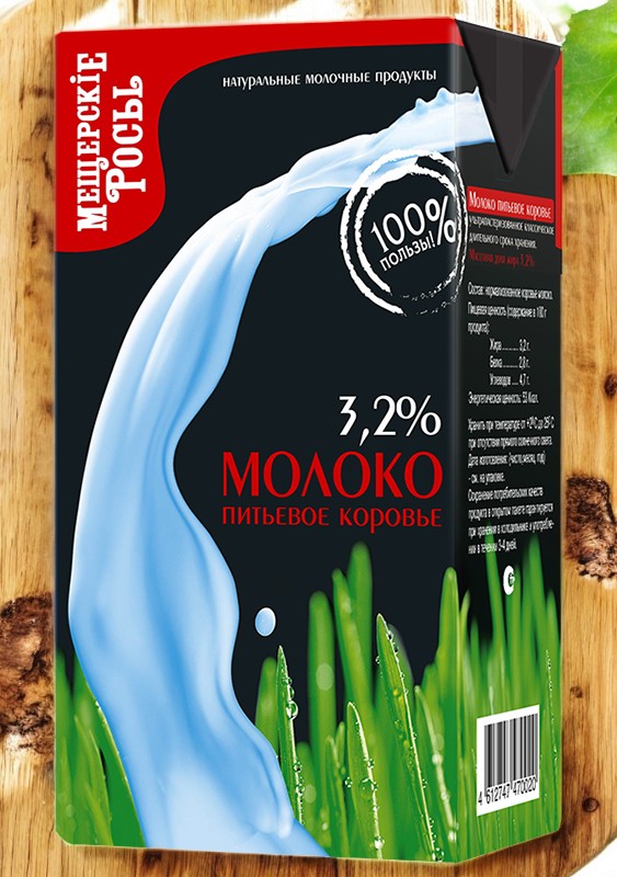 Молоко “Мещерские росы” 3,2% 1л