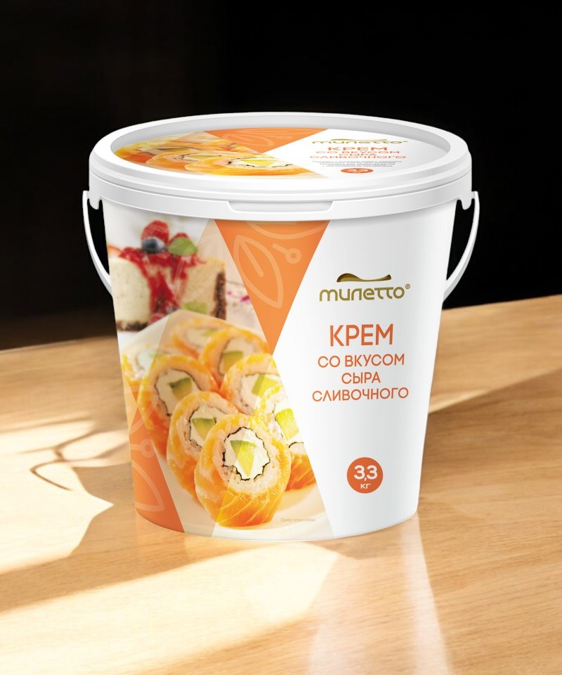 Милетто крем со вкусом сливочного сыра с мдж 62%