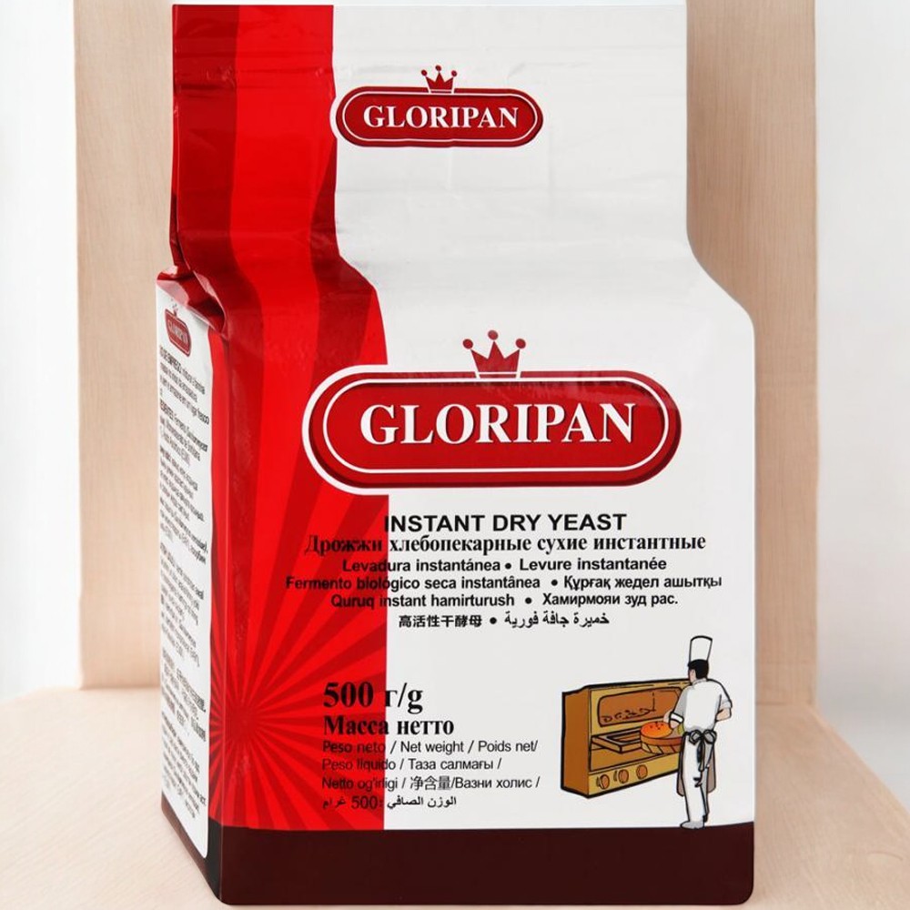 Дрожжи сухие инстантные GLORIPAN(малосладкие) 500г