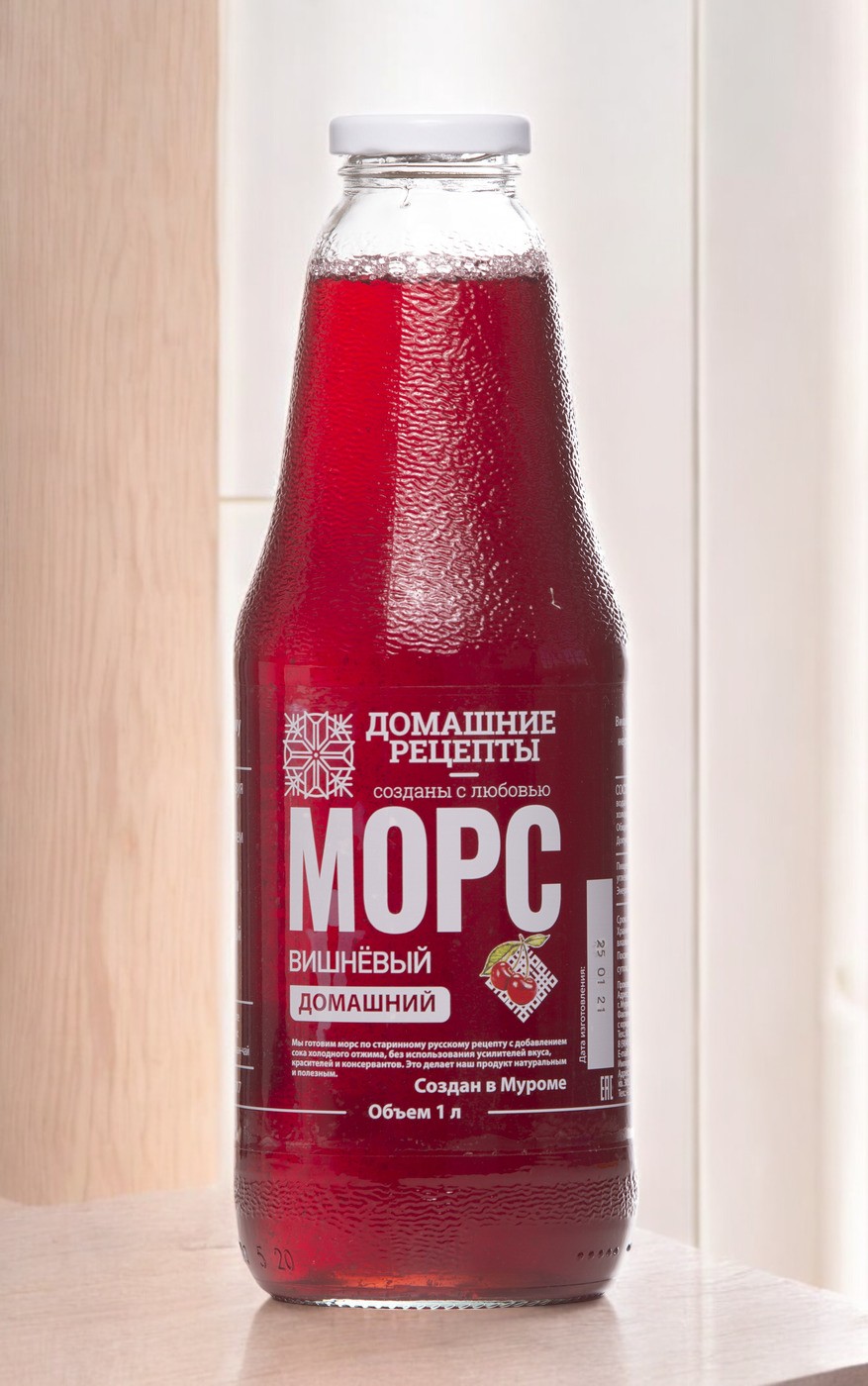 Морс “Домашний” Вишневый 1,0 л