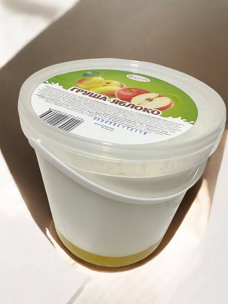 Продукт десертный послойный “Груша-яблоко” мдж 20%