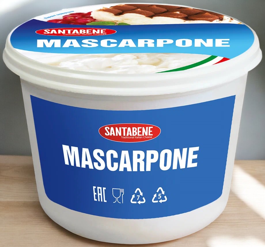 Сыр Mascarpone ТМ Santabene 80% 500г.
