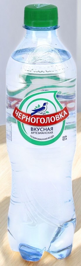 ЧЗ/Вода 0,5 ГАЗ ГАЗ ГАЗ питьевая с ТЗ «ЧЕРНОГОЛОВКА®» газированная 0.5 л ПЭТ