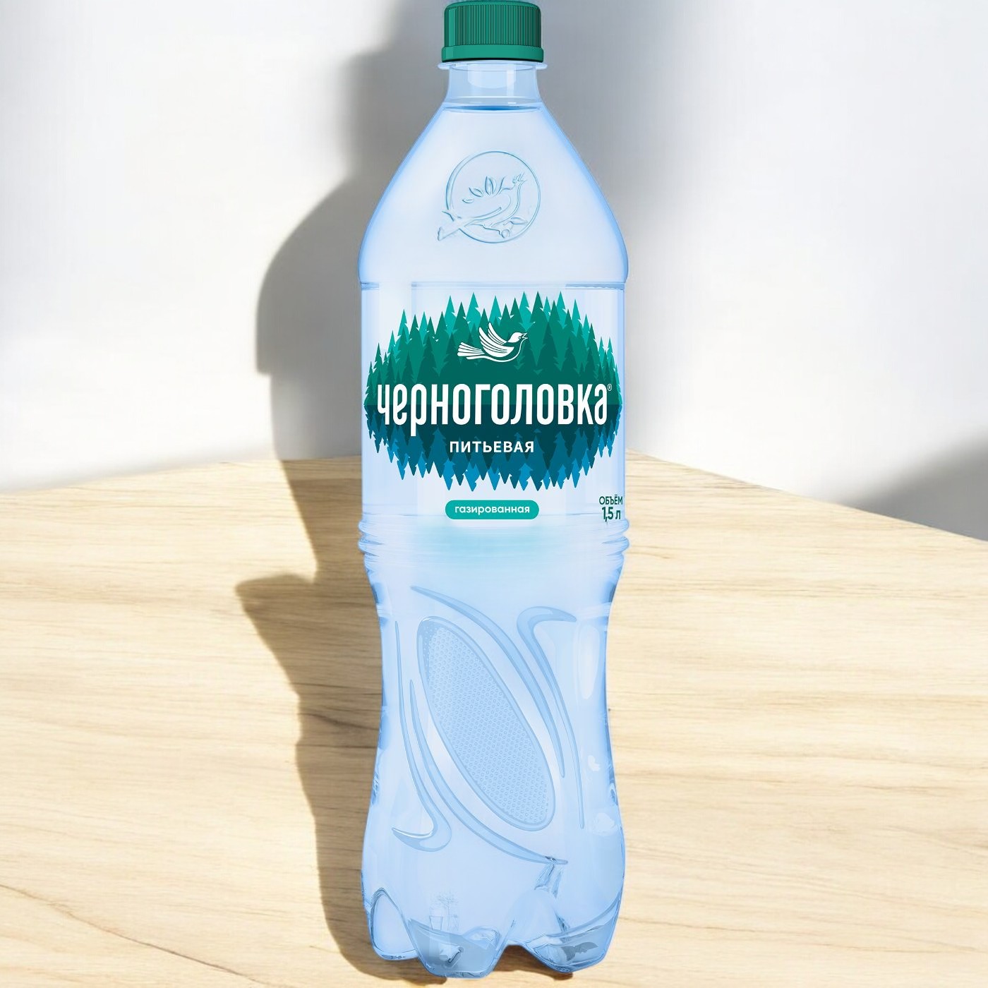 ЧЗ/Вода 1,5 л ГАЗ ГАЗ ГАЗ питьевая с ТЗ «ЧЕРНОГОЛОВКА®» газированная ПЭТ