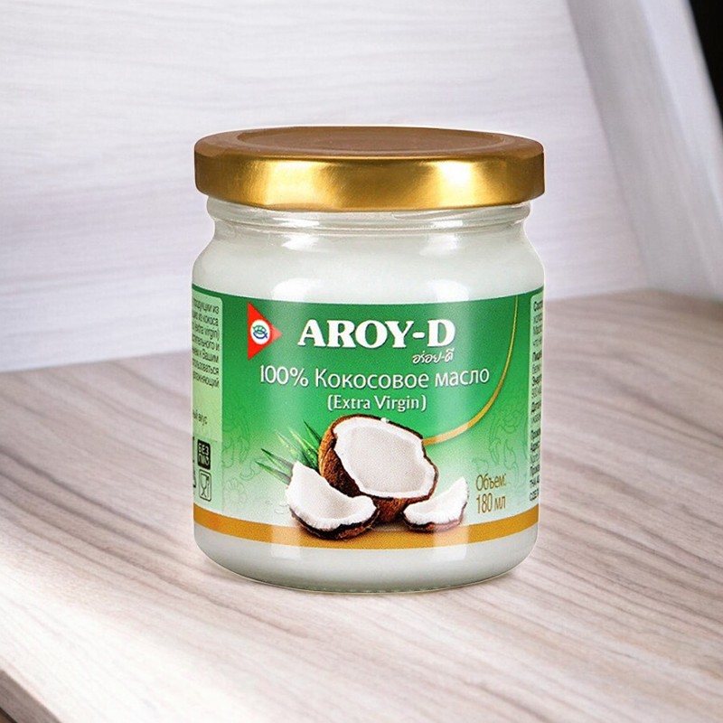Aroy-D Кокосовое масло 100% EXTRA VIRGIN  180мл