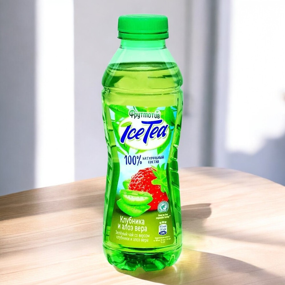 ICETEA Чай 0,5л * КЛУБНИКА и АЛОЭ ВЕРА Зеленый