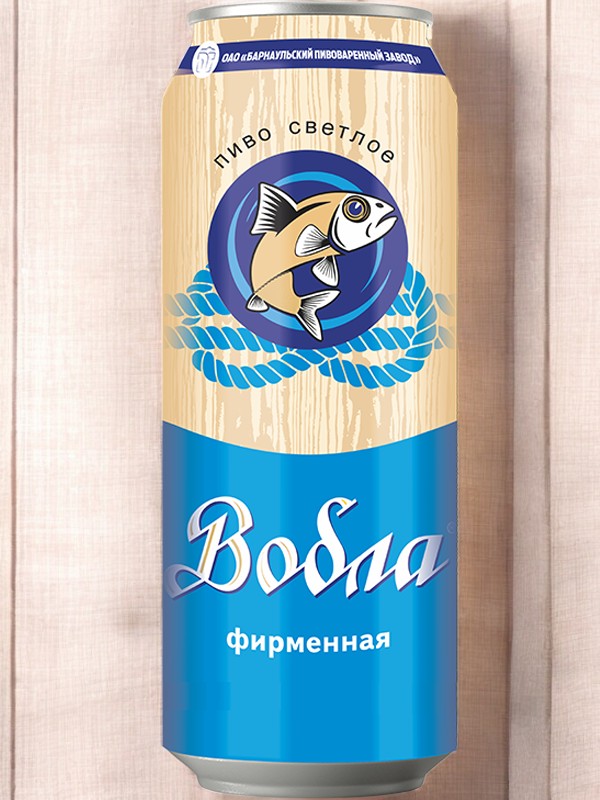 БАРНАУЛ Пиво “Вобла фирменная” светлое ж/б  0,45л
