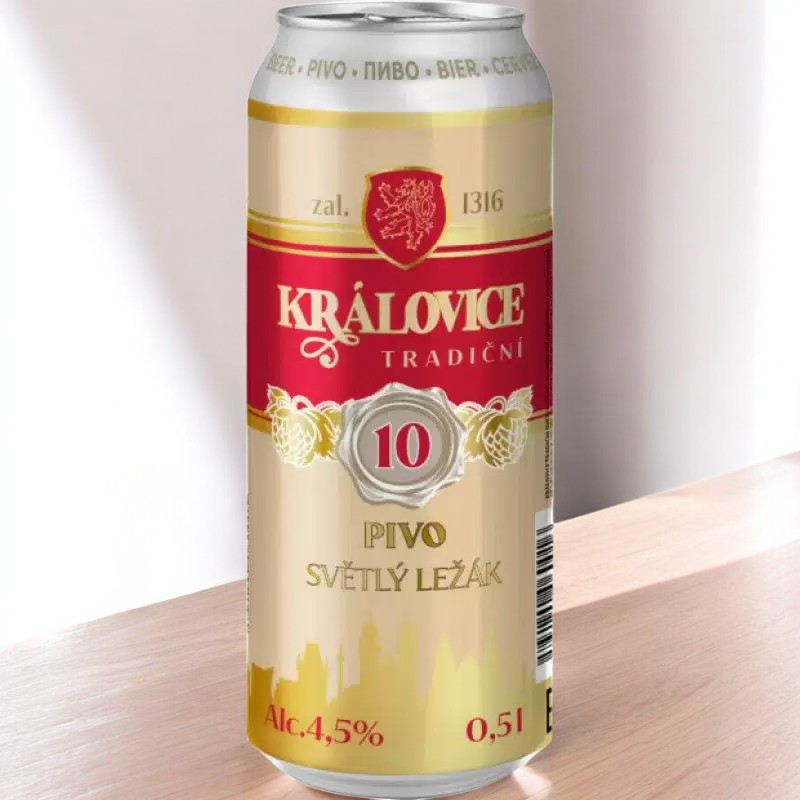 КРАЛОВИЦЕ Традични пиво светлое Ж/Б 0,5л
