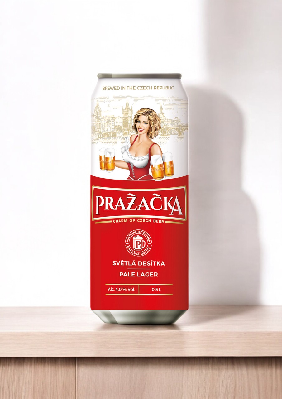 ПРАЖЕЧКА ЗЛАТА пиво светлое ж/б 0,5л