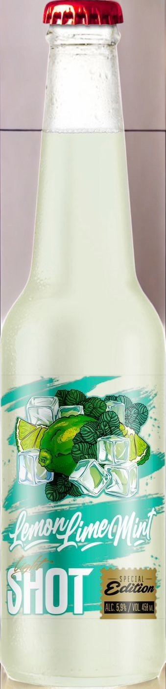ЛАЙТ ШОТ Медовуха ЛИМОН-Лайм-Мята ст. 0,45л