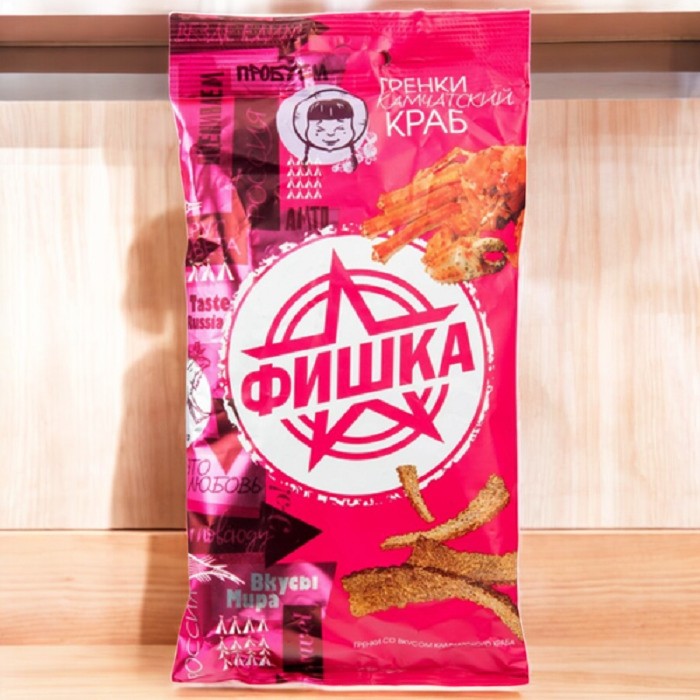 Гренки “Фишка” 120гр * КРАБ Камчатский