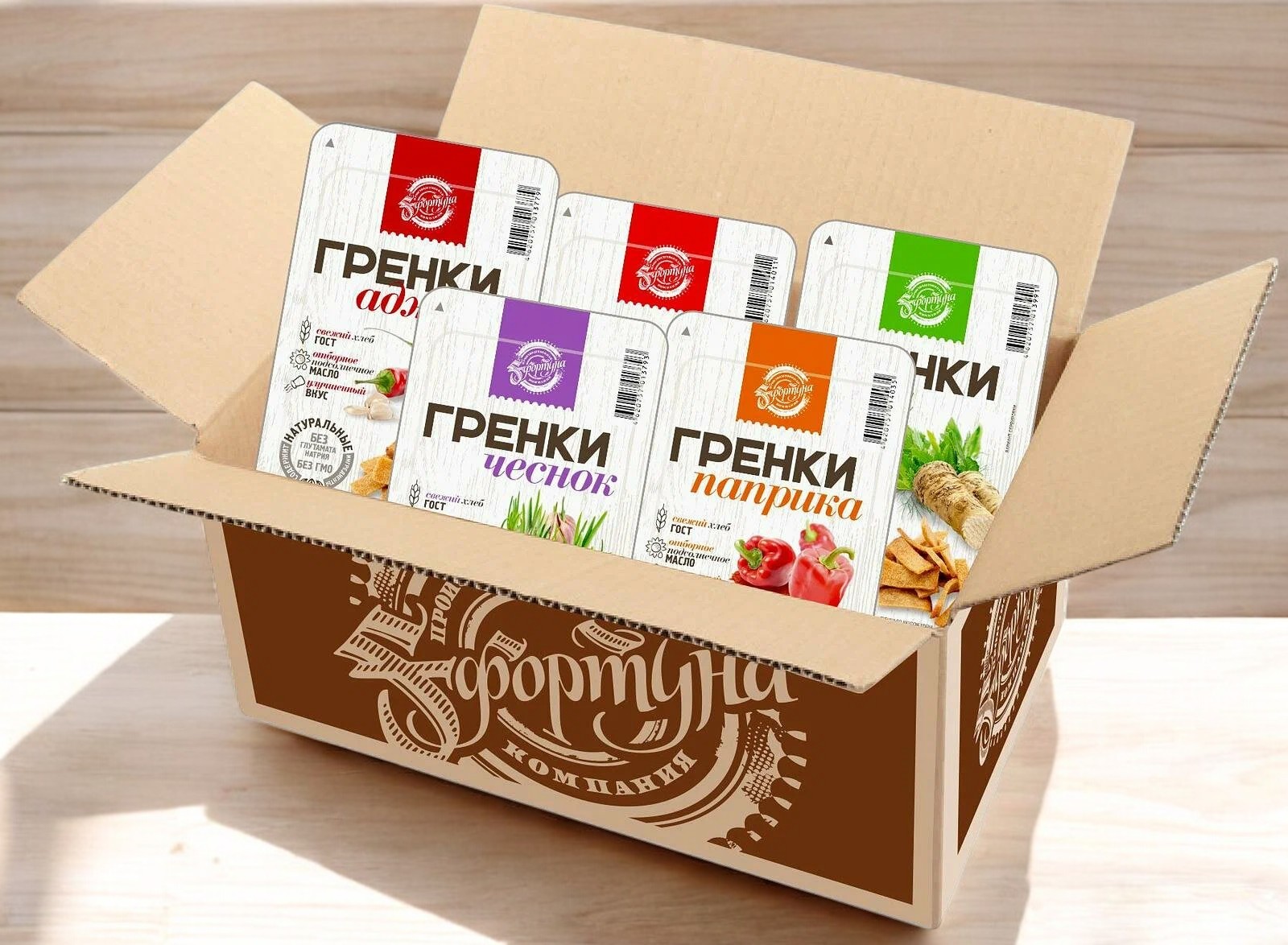 Гренки “Фортуна” 145гр АССОРТИ