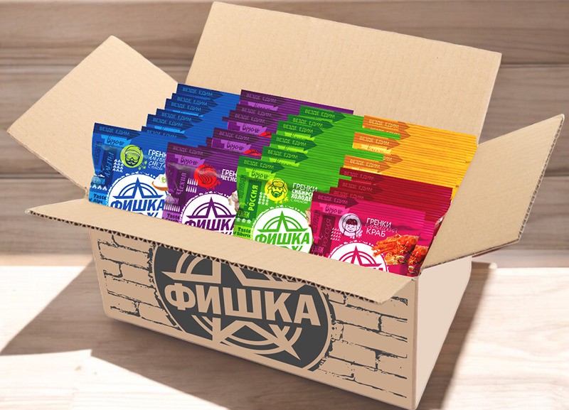 Сухарики “Фишка” 40гр ржаные АССОРТИ