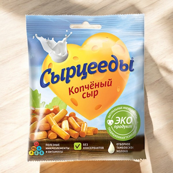 Сыр копч. “Сырцееды” ЭКО 23г