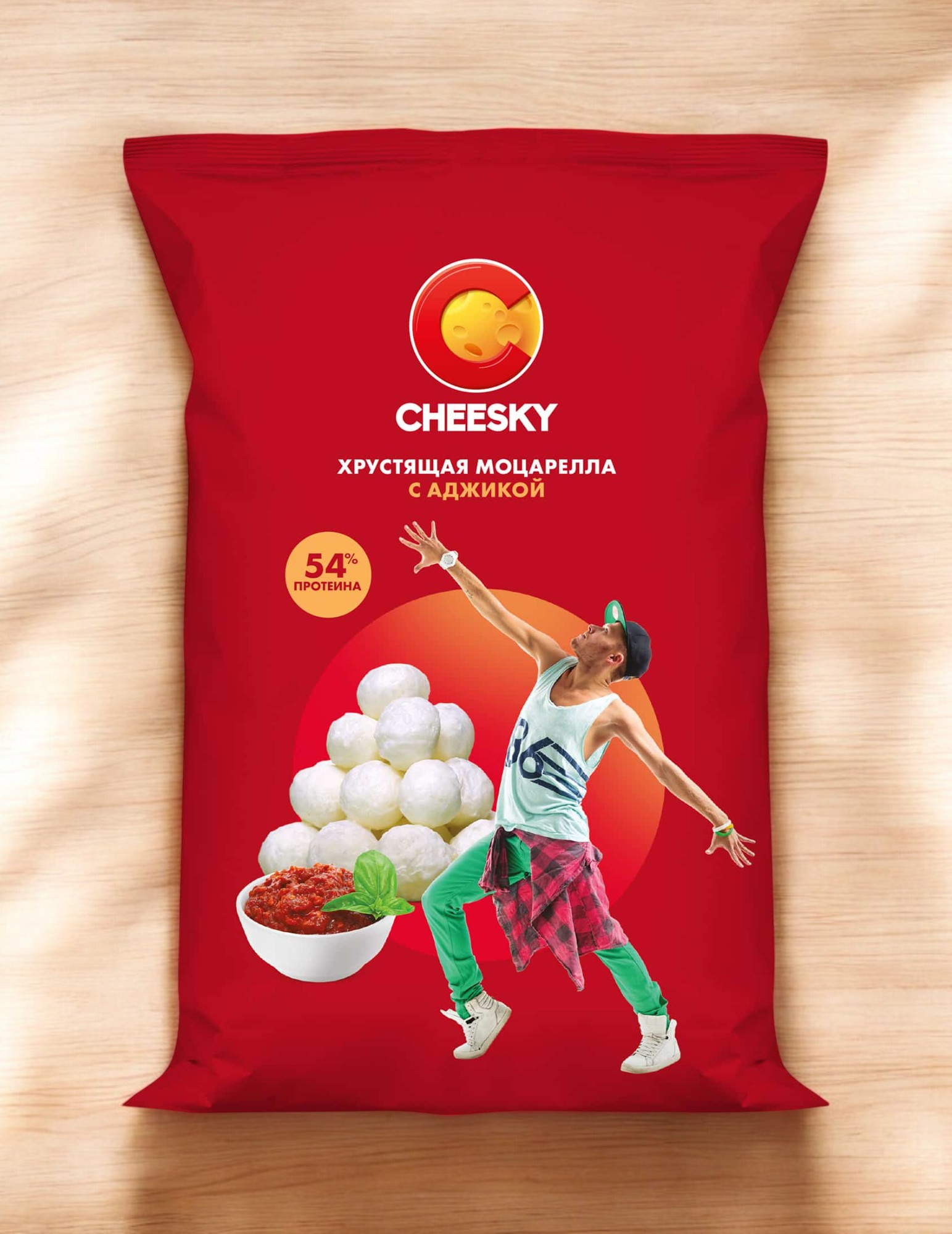 Сыр хрустящий “Чизки” с АДЖИКОЙ 20г *