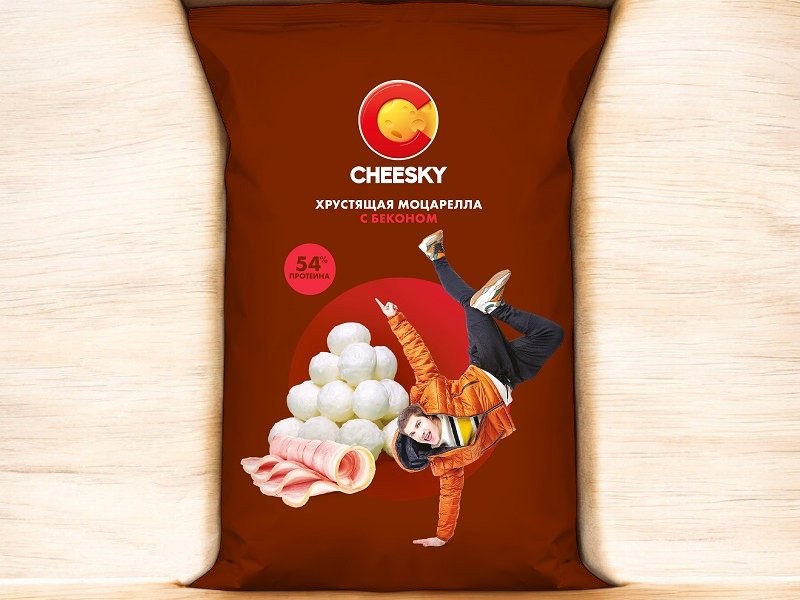 Сыр хрустящий “Чизки” с БЕКОНОМ 20г *
