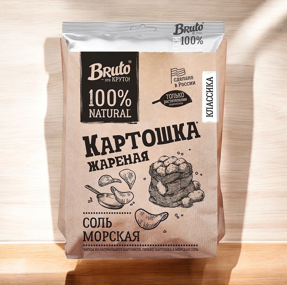 БРУТО Крафт 120гр * Картошка СОЛЬ