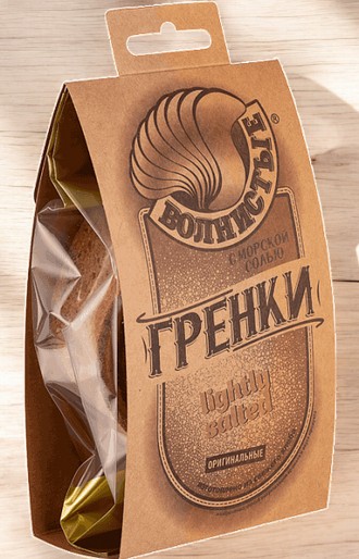 Гренки “ВОЛНИСТЫЕ” 75гр *с Морской солью