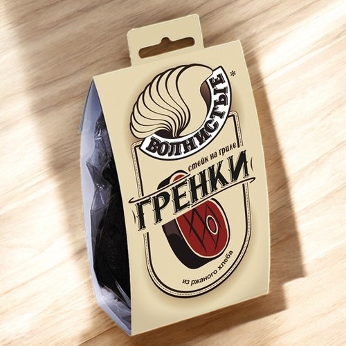 Гренки “ВОЛНИСТЫЕ” 75гр *со вкусом “СТЕЙК НА ГРИЛЕ”