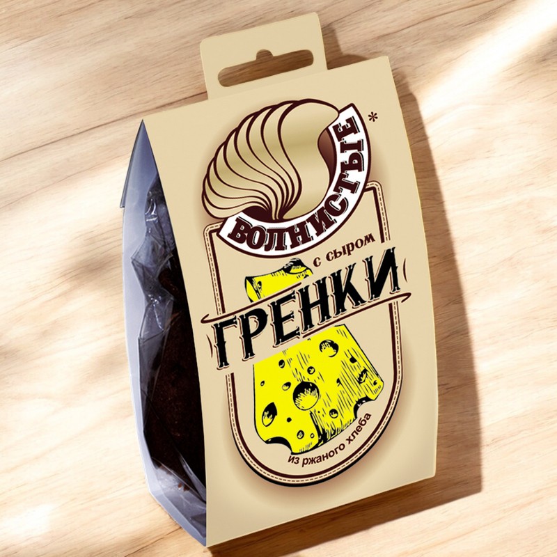 Гренки “ВОЛНИСТЫЕ” 75гр *со вкусом СЫРА