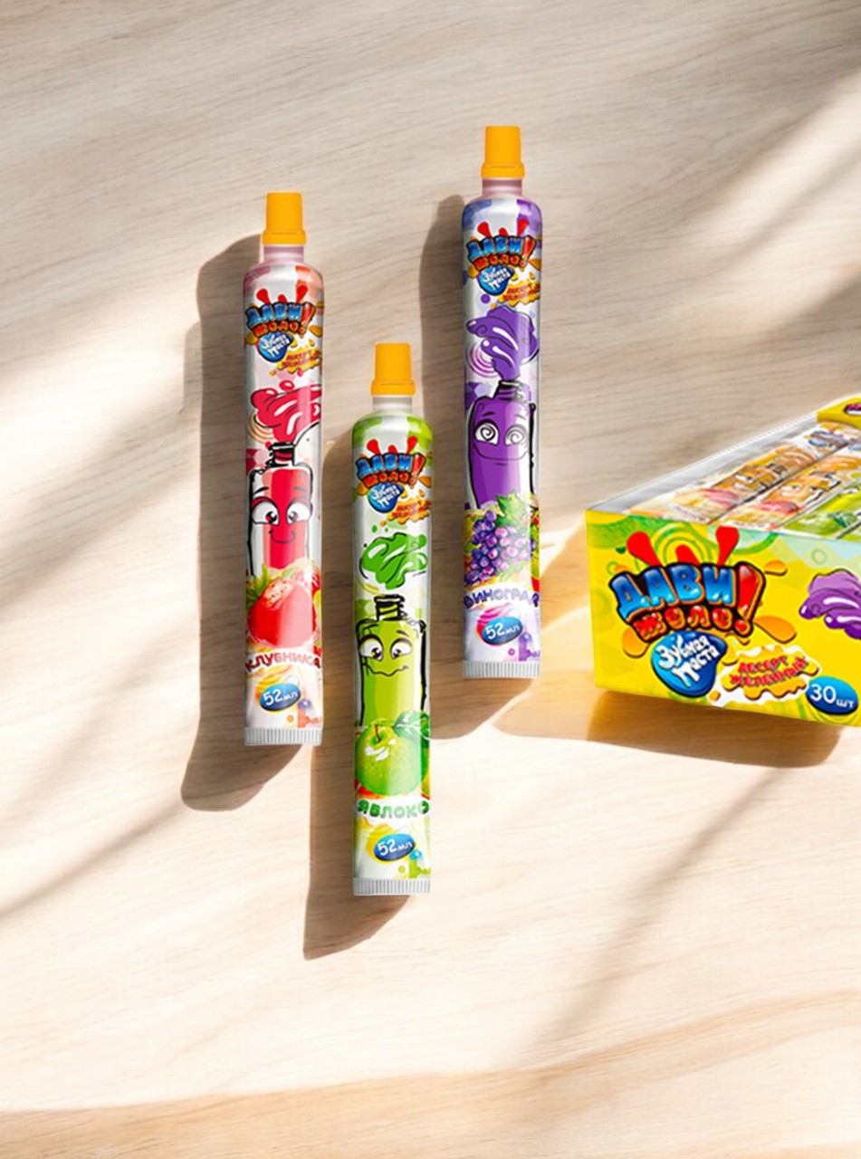 ДАВИ ЖЕЛЕ десерт желейный ЗУБНАЯ ЩЕТКА 13гр