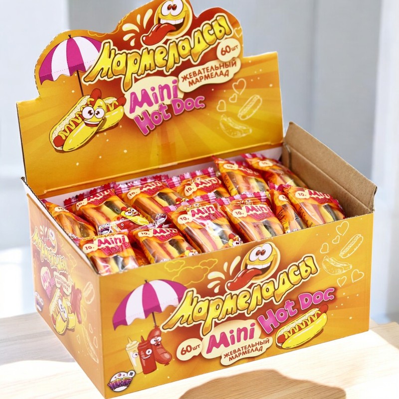 Мармелад жевательный МИНИ HOTDOG 10гр