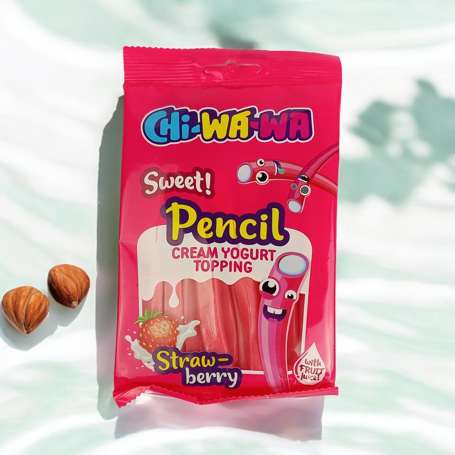 CHI-WA-WA мармелад 10гр *КАРАНДАШ Клубника сладкий