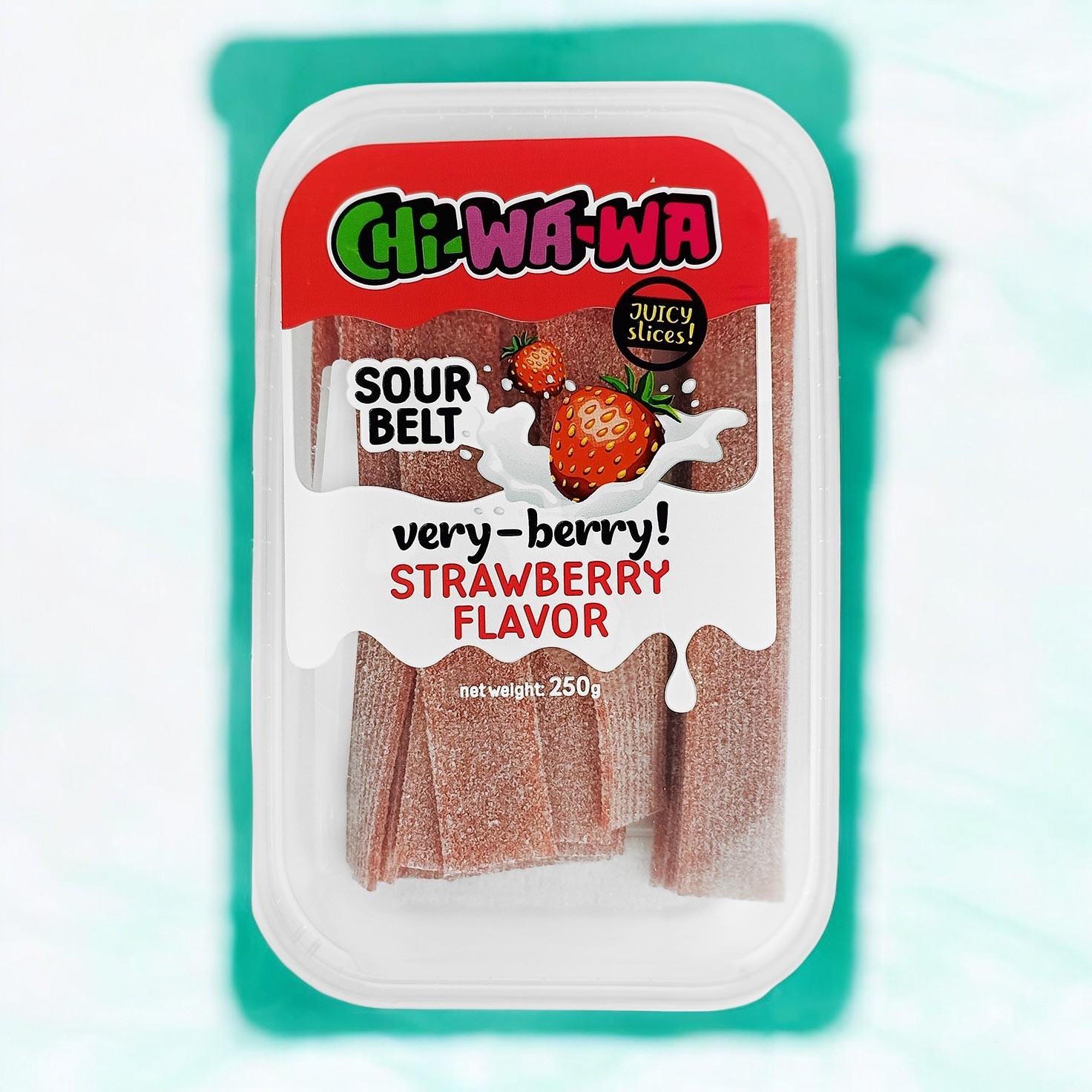 CHI-WA-WA Ремешок КЛУБНИКА Кислый 250гр