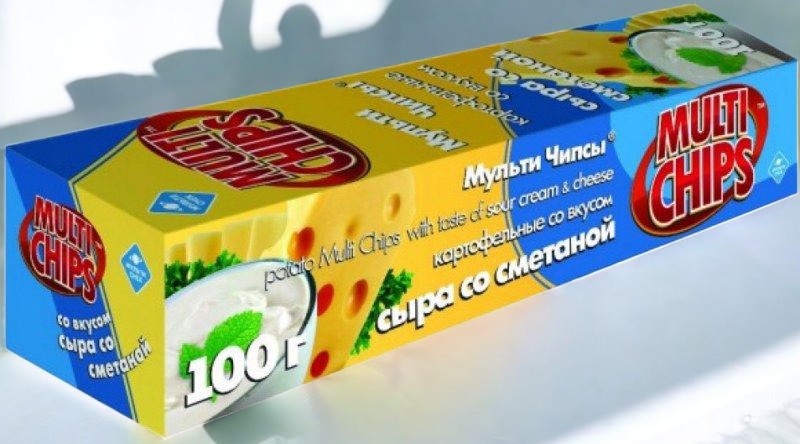 МультиЧипсы Сметана и СЫР 100гр