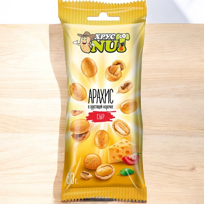 ХрустNUT Арахис в хрустящей корочке СЫР 60гр