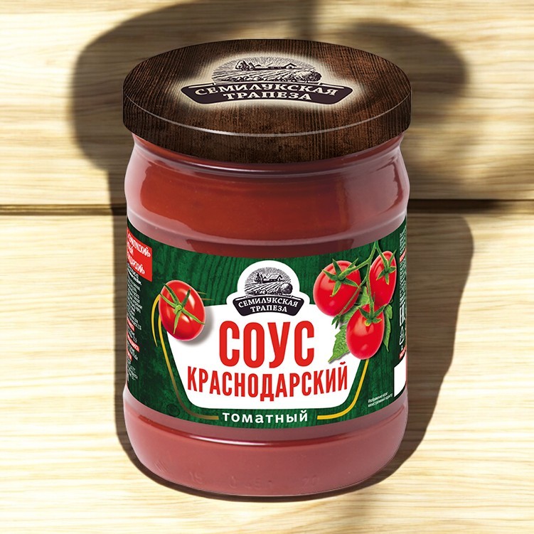 Семилукская трапеза Соус томатный КРАСНОДАРСКИЙ  500гр
