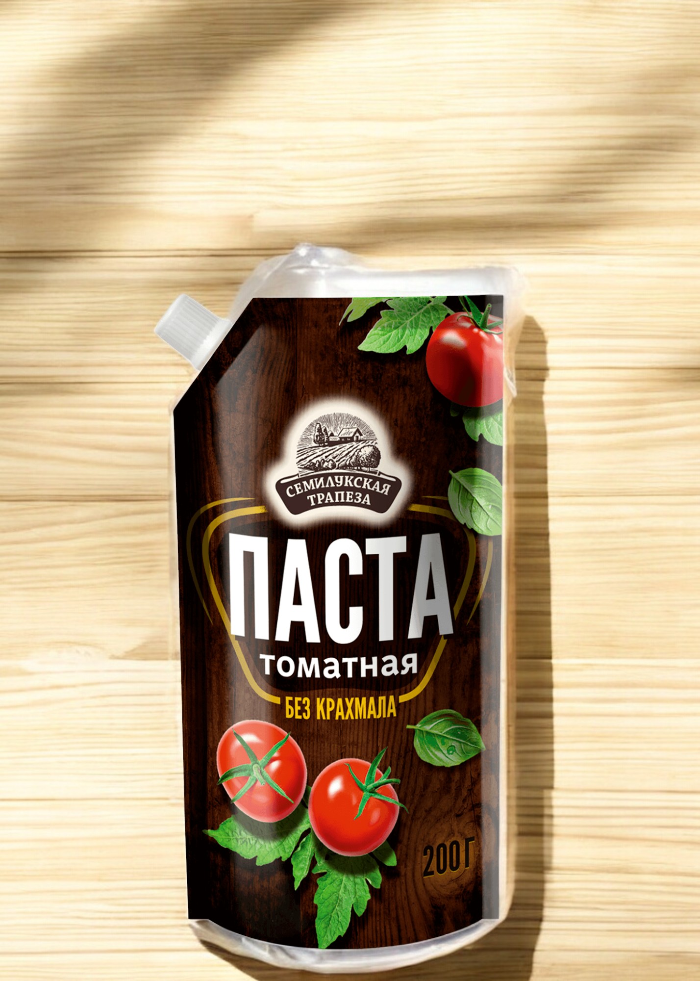Семилукская трапеза Томатная паста “Семилукская” дой-пак 200г