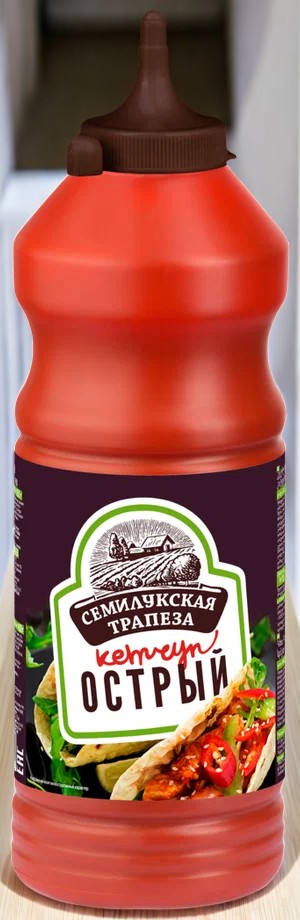 Семилукская трапеза Кетчуп ОСТРЫЙ 2-я категория 450г