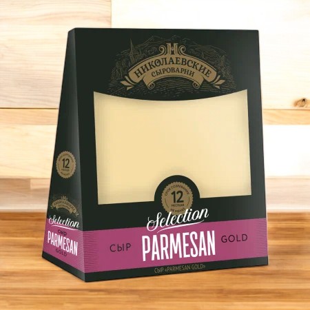 Сыр Parmesan Gold м.д.ж. в с.в. 40,0% 1/8 цилиндра весовой 1кг Сыры Кубани