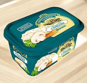 Сыр плавленый с грибами 0,4 кг (ванночка)
