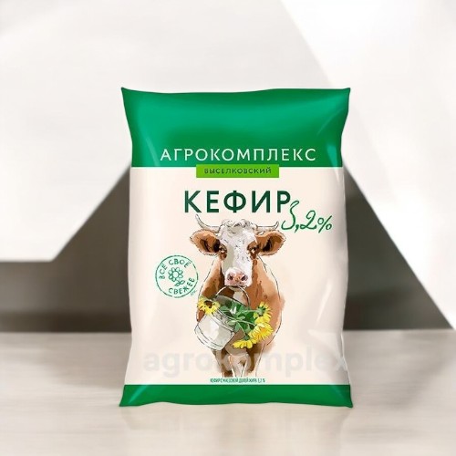 Кефир м.д.ж. 3,2% 0,9л  [м]